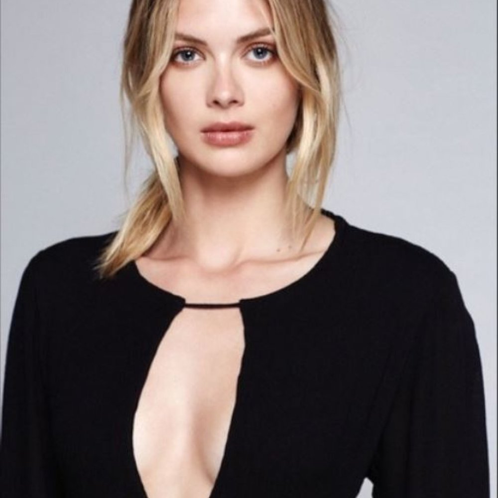 Free People Endless Summer black Lace Up Back